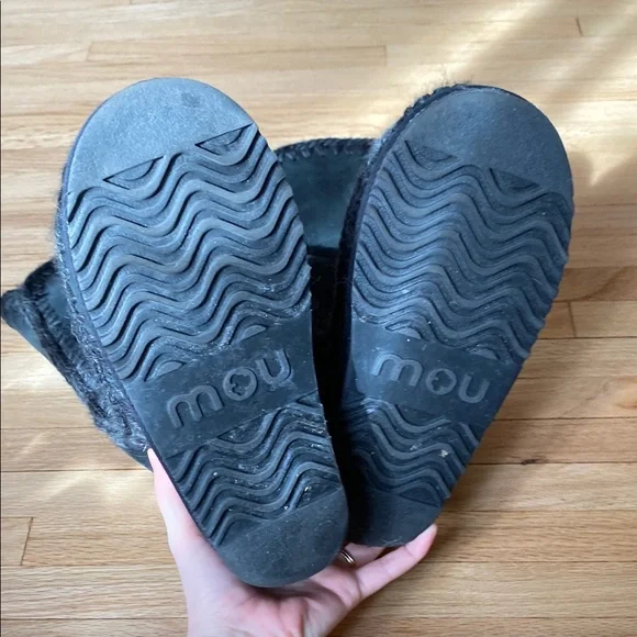 Women's Black Tall Mou Boots - Picture 6 of 7